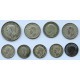 Wielka Brytania, 5 x 3 pensy, 3 x 6 pensów, szyling, 1931-1943, srebro