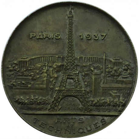 Medal Międzynarodowa Wystawa Paryż 1937 r. DUŻA RZADKOŚĆ