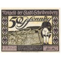 50 Pf banknot zastępczy miasto Scheibenberg 1921