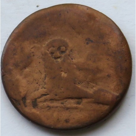 Persja/Iran, moneta miedziana, 12[..] AH, XVIII w.