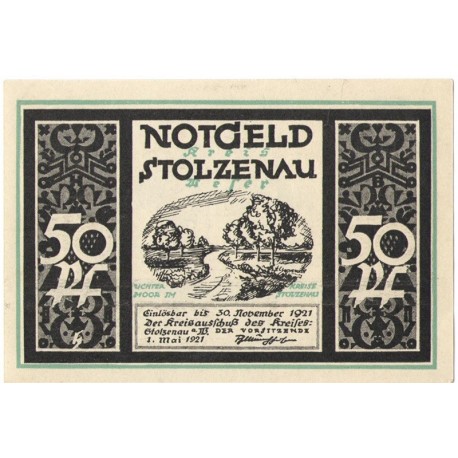 50 Pf banknot zastępczy Stolzenau 1921