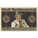 50 Pf banknot zastępczy der Nordhäuser Priem 1921