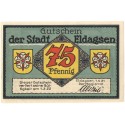 75 Pf banknot zastępczy Gutschein der stadt Eldagsen