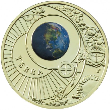 Medal, Rok Jana Heweliusza - Terra - Ziemia, platerowany, 2011 r.