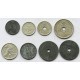 Belgia - 1 frank, 5, 25, 50 centów, lata 1916-1944