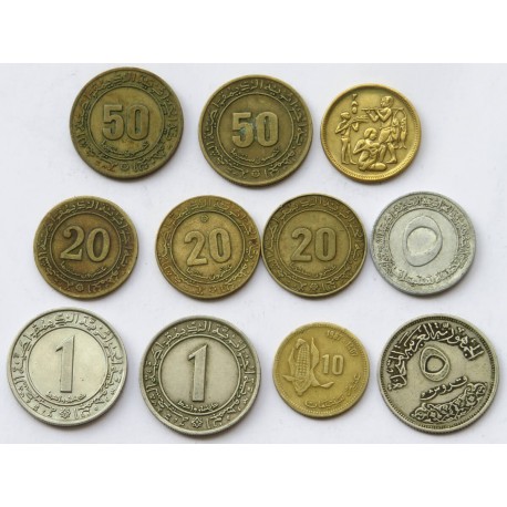 Azja, bliski wschód, monety okolicznościowe, zestaw 11 sztuk