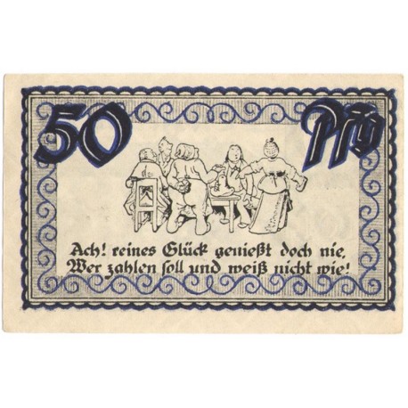 50 Pf banknot zastępczy Stolzenau an der Wese 1921