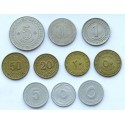 Algieria, monety z lat 1964-1977, 10 sztuk, ładne stany