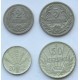 Urugwaj, 2, 5, 20, 50 centesimos, 1909-1943, również srebro