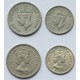 Malaje Brytyjskie i Borneo, 2 x 5 i 2 x 10 centów, 1948 i 1961 H