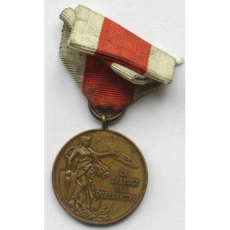 Brązaowy Medal Za zasługi dla Pożarnictwa PRL