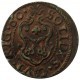 Liwonia Ryga Szwedzka okupacja, 1 solidus, 1660, przesunięty stempel