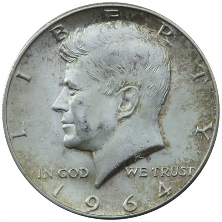 USA 1/2 dolara KENNEDY, 1964 bez znaku, srebro, stan 2