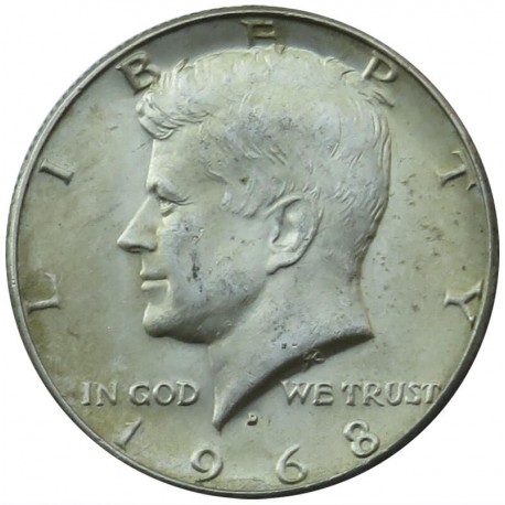 USA, 1/2 dolara Kennedy 1968, stan 2+