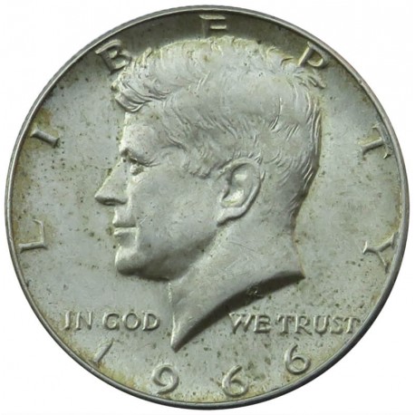 USA, 1/2 dolara Kennedy 1966 bez znaku, stan 2+