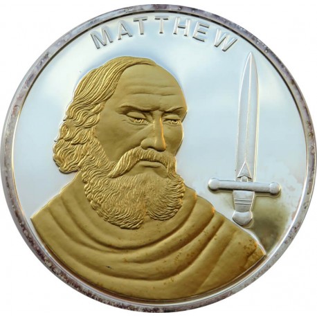 Medal okolicznościowy 12 apostołów - Mateusz, certyfikat