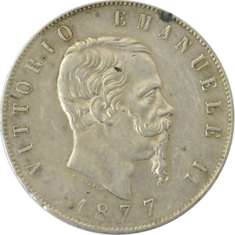 5 lirów Vittorio Emanuele 1877