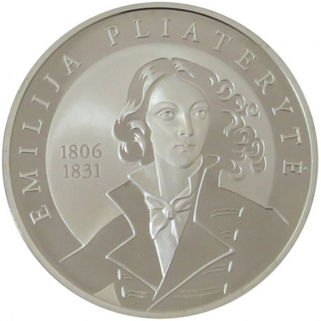 50 litu, Litwa - Emilia Plater, 2006, etui, certyfikat