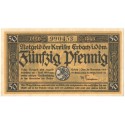50 Pf banknot zastępczy Kreises Erbach im Odenwald 1918