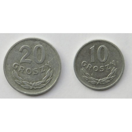 Lot 1961: 10 groszy, 20 groszy