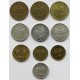 Zestaw 10 monet groszowych 2002-2004 mennicze: 2x1 grosz, 1x2 grosze, 3x5 groszy, 1x10 groszy, 3x20 groszy
