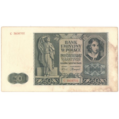 50 złotych 1941, stan 2-