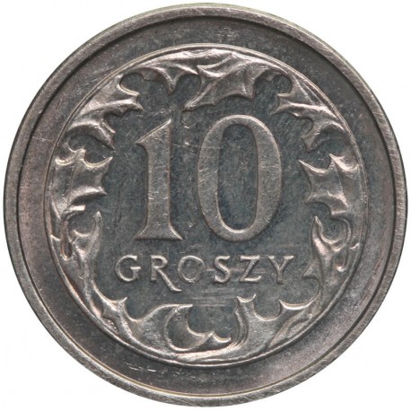 10 groszy, 1990, stan 1-
