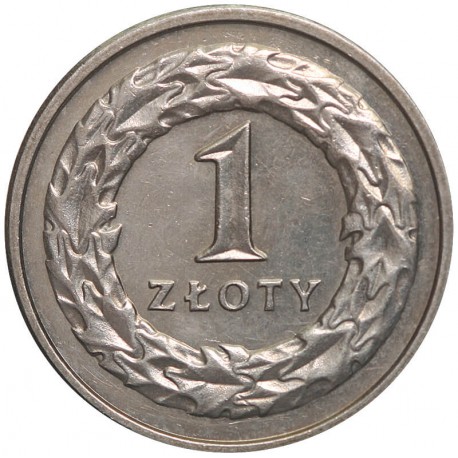 1 złoty, 1990, stan 1-