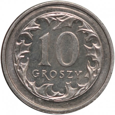 10 groszy, 1991, stan 1-