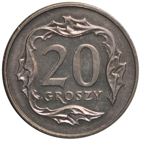 20 groszy, 1991, stan 1-