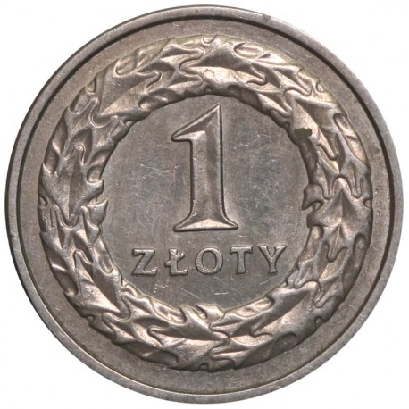 1 złoty, 1991, stan 1-