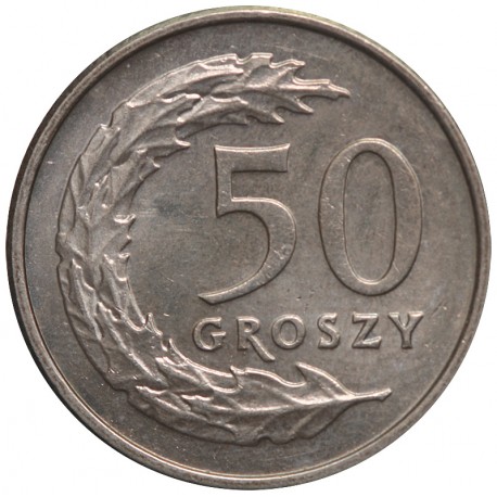 50 groszy, 1992, stan 1/1-