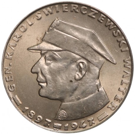 10 złotych, 1967, 20. rocznica śmierci Karola Świerczewskiego