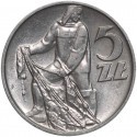 5 zł rybak, 1960, menniczy, 1-