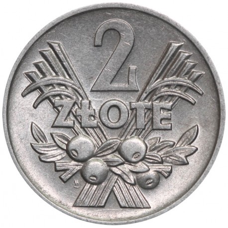 2 zł, Jagody, 1958, stan 1-, piękny połysk