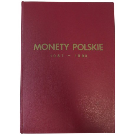 Album używany na monety obiegowe PRL z lat 1987-1990