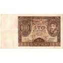 Banknot 100 zł 1934 rok, seria AX stan 3-