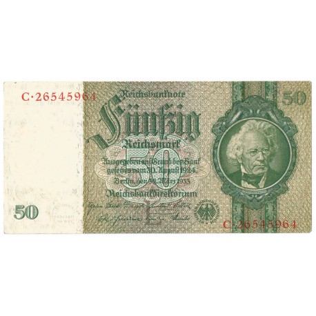 Niemcy, 50 marek 1933, seria C, stan 3
