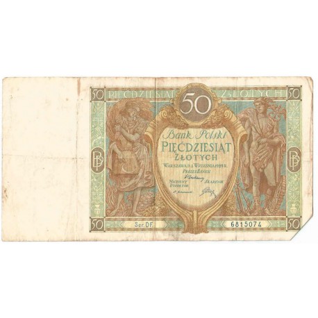 10 złotych 1929 r. stan 4+, Seria DF.