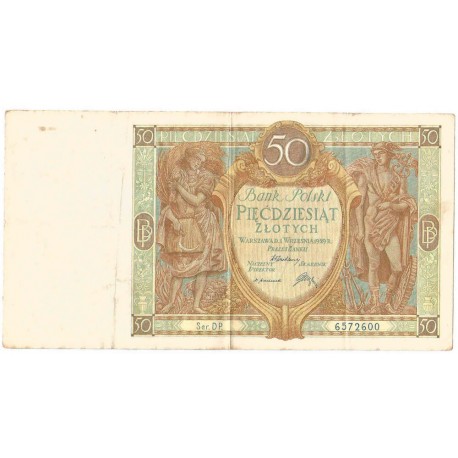 10 złotych 1929 r. stan 3-, Seria DP.