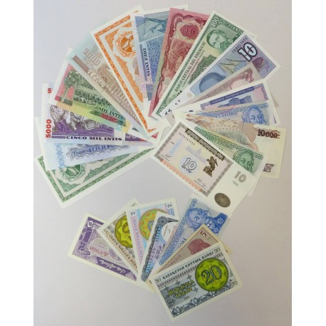 Lot: Zestaw 15 banknotów zagranicznych