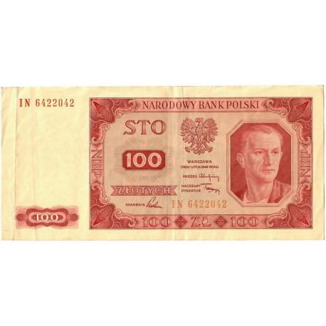 100 zł, 1948, seria IN, stan 3