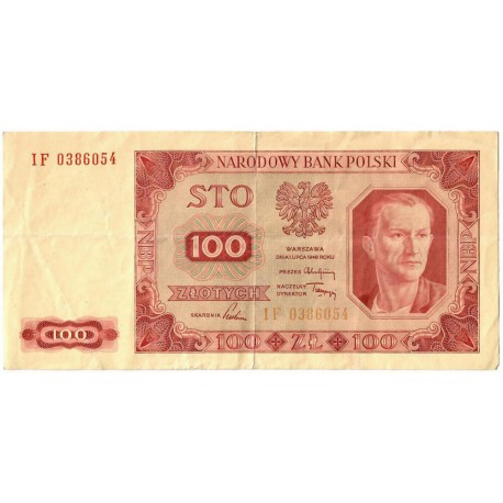 100 zł, 1948, seria IF, stan 3
