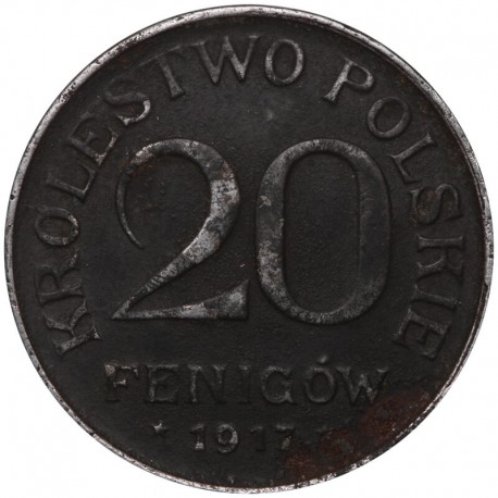 Królestwo Polskie, 20 Fenigów 1918