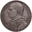 Watykan 10 lirów, Papież Pius XI, 1936, srebro