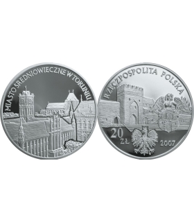 20 zł, Miasto średniowieczne w Toruniu, rok 2007