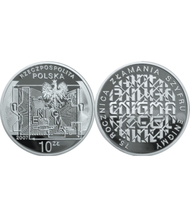 10 zł, 75 rocznica złamania szyfru Enigmy (Enigma), 2007