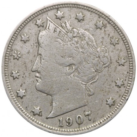 USA 5 centów, 1907 Liberty Nickel
