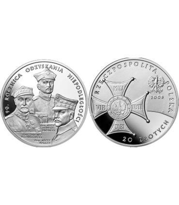 20 zł, 90. rocznica odzyskania niepodległości, 2008