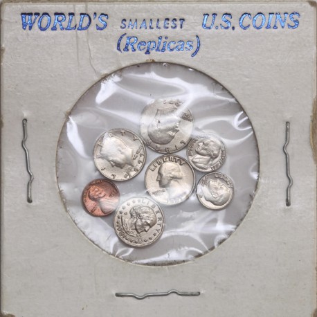 USA miniaturowe repliki 7 popularnych monet amerykańskich